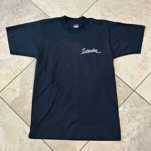 Vintage Suzuki Shirt Mens Medium Black Intruder Motorcycle Screen Stars 90s USA